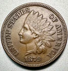 1879  INDIAN CENT   AU   BETTER DATE  #1220