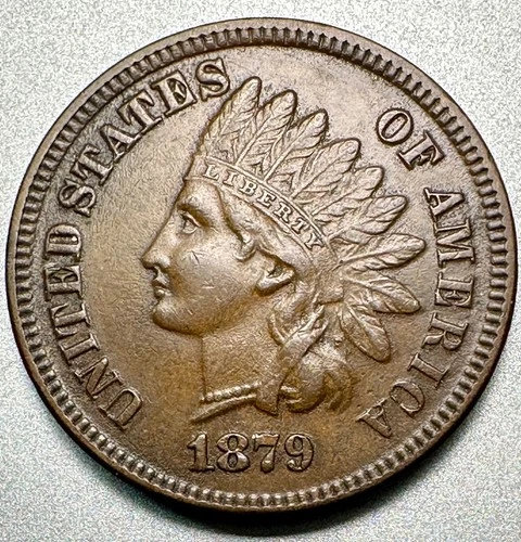 1879  INDIAN CENT   AU   BETTER DATE  #1220
