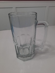 Anchor Hocking 8" Heavy Glass Beer Mug 32 oz. USA Made