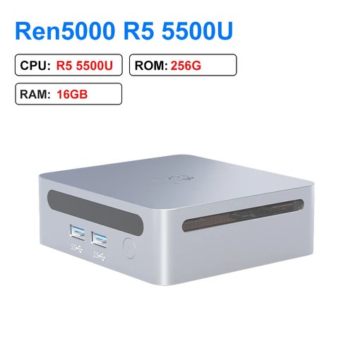 Mini PC Ren5500U AMD Ryzen5 5500U CPU2.1GHz Up to 4.0GHz Windows 10/11 DDR4 64GB - Picture 26 of 29