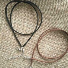 10 PC Black Coffee Suede Leather String Necklace Cords DIY  Jewelry Making X8B8