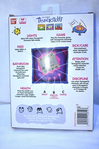 SEALED ORIGINAL BANDAI TAMAGOTCHI MERMAID GEN 1 NEW VIRTUAL PET AUTHENTIC - Picture 3 of 5