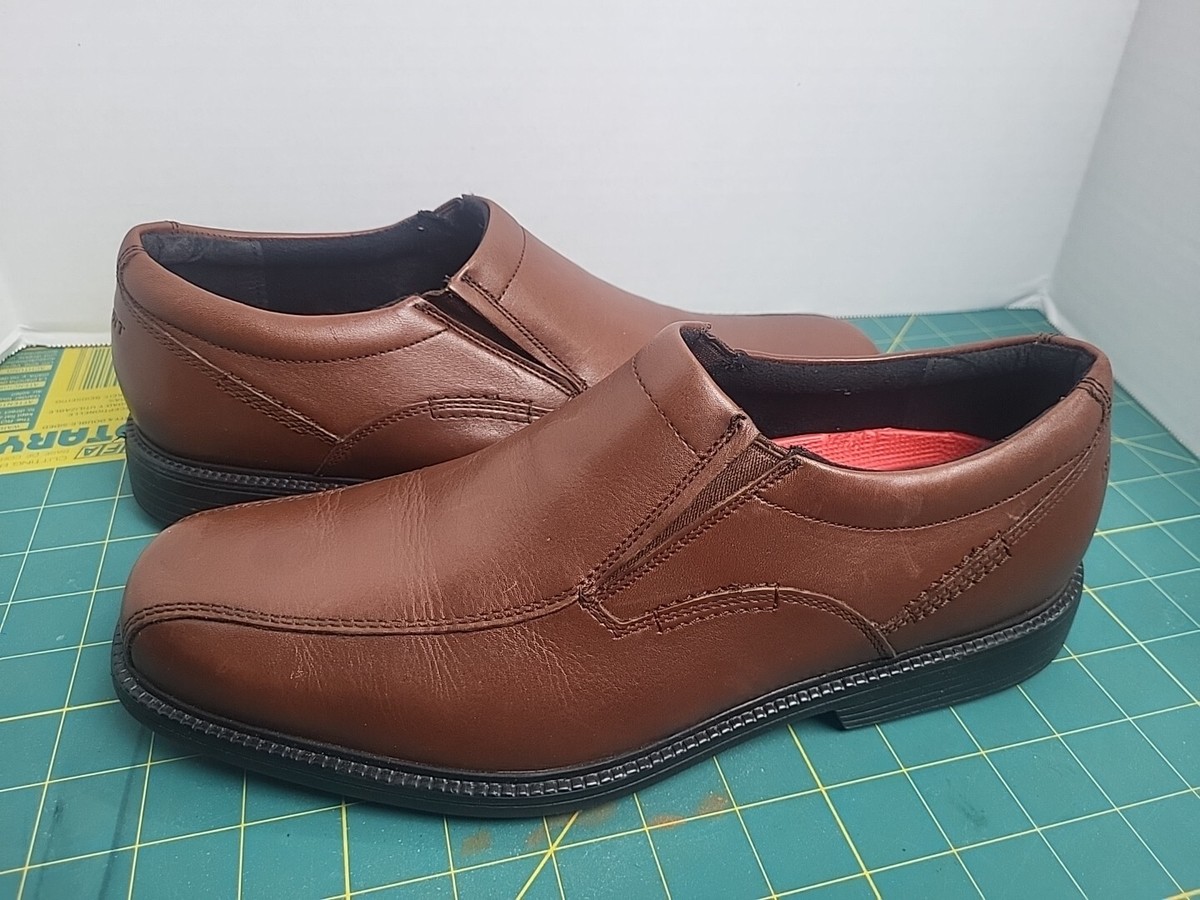 Rockkport XCS Mens Genuine Leather Slip-ons Brown Size 8 Lightweight Rockkport XCS Mens Genuine Leather Slip-ons Brown Size 8  main image 4