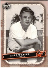 Earl Weaver 2005 Upper Deck Classics