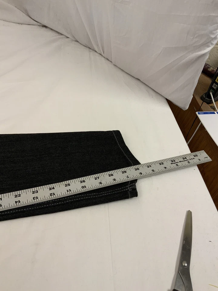 Pantalones de mezclilla Monarchy talla 28 negros ajustados ajustados algodón elástico nuevos con etiquetas YGI W1-219 Foto 3 de 4