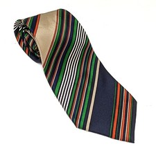 Yves Saint Laurent Paris YSL Mariorita Anacapri Silk Striped Men's Tie ITALY