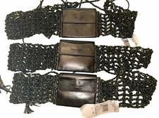 New | Salvatore Ferragamo | Belt With Wallet Size XSmall And Medium Nero Napa