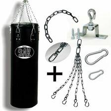 BAY® "CVAS" 130 cm Profi Komplett BOX SET Boxsack + Kette + Deckenhaken Sandsack