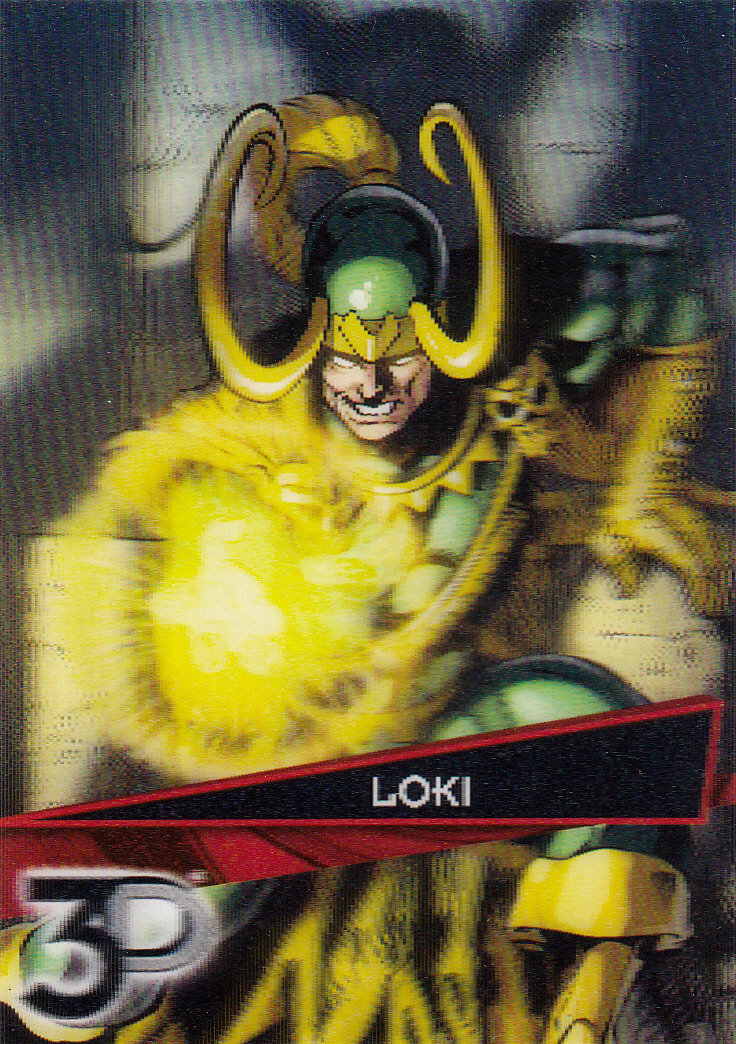 2015 UPPER DECK MARVEL 3D CARD #13-3D LOKI