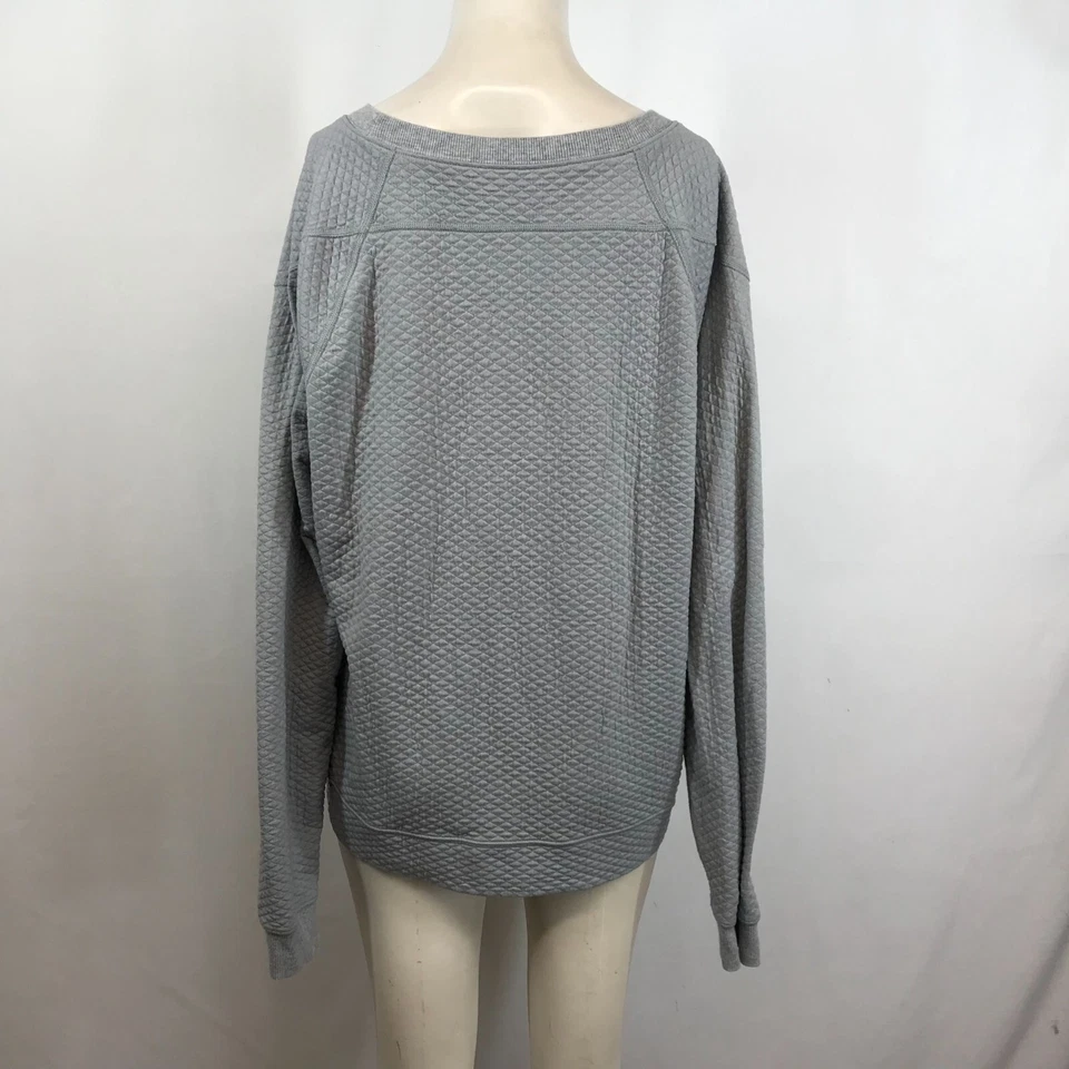 SUDADERA ACOLCHADA LUCY - MUJER XL - GRIS MANGA LARGA CUELLO REDONDO PULL-OVER Foto 3 de 4