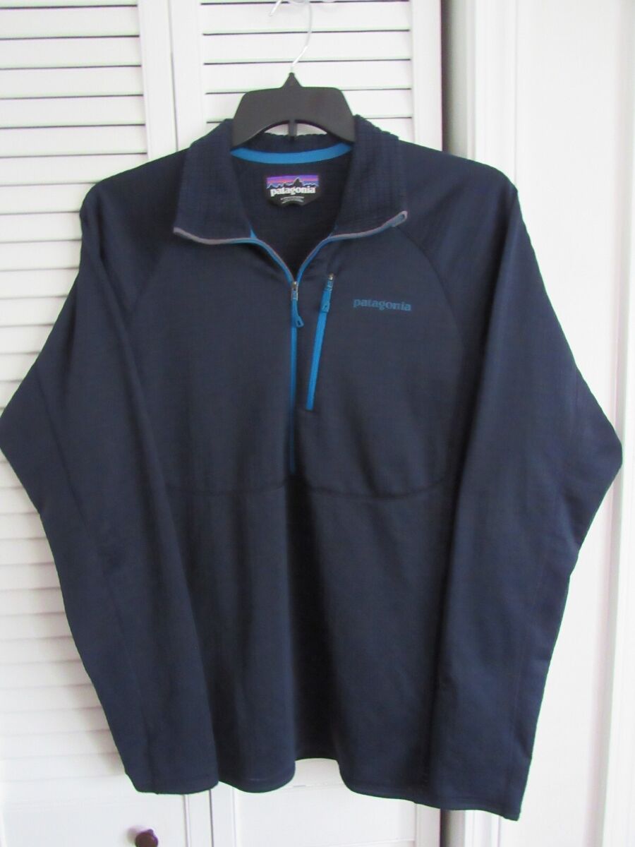良質 Patagonia Polartec Large Size Shirt Zip 1/2 Waffle Lightweight Dry Power ジャケット・アウター