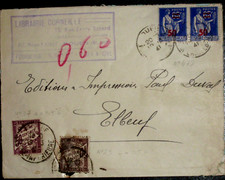 lettre 1941 timbre TAXE n37 et n29 +2tb n479 , ZDn16