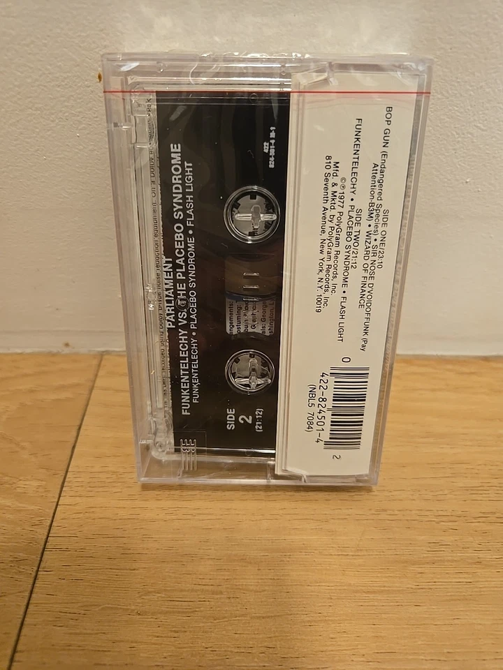 Parliament Funkentelechy Vs. The Placebo Syndrome Cassette Tape 1977 Funk Soul - Image 2 of 4