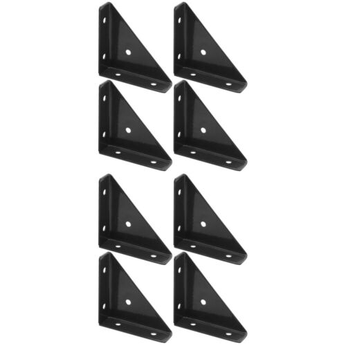  8 Pcs Corner Protector Cabinet Fastener Brackets for Braces Metal - Picture 1 of 12