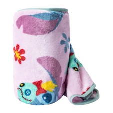   Disney Scrump Silk Touch Throw Blanket Lilo and Stitch Blanket 40  x 50  NWT  