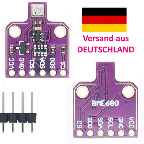 BME680 Sensor Gas Temperatur Luftdruck Feuchtigkeit Barometer SPI I2C CJMC 680