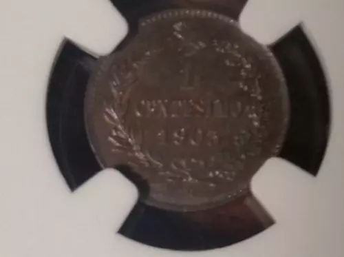 1903 Italy Centesimo NGC MS 64 BN
