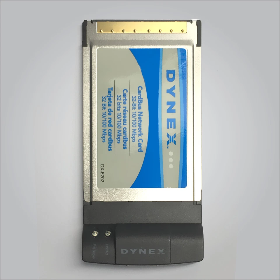 Dynex DX-E202 10/100 MBPS Ethernet Card BUS Network Card PCMCIA for Laptop - Image 4 of 4