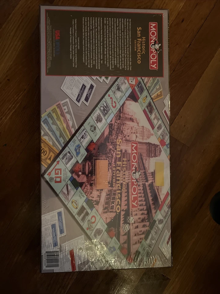 MONOPOLY Game Historic San Francisco Edition NEW SEALED IN BOX VINTAGE - Image 2 of 2