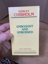 Shirley Chisholm Unbought & Unbossed Paperback 1970 First Printing