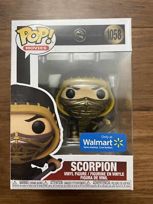 Funko Pop Movies Mortal Kombat Scorpion #1058 Walmart Exclusive