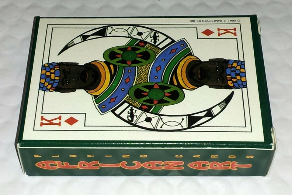 NEW & SEALED! African Art Playing Card Deck Beckvermit 1994 U.S. Games System  - Image 4 of 4