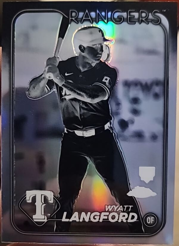 2024 Topps Chrome - Negative Refractor #122 Wyatt Langford (RC)