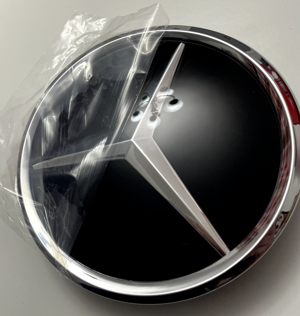 Mercedes-Benz W204 Chrome 3D Star Mirror Emblem Badge – Front/Rear, A1648880411, Made In Germany - View #5