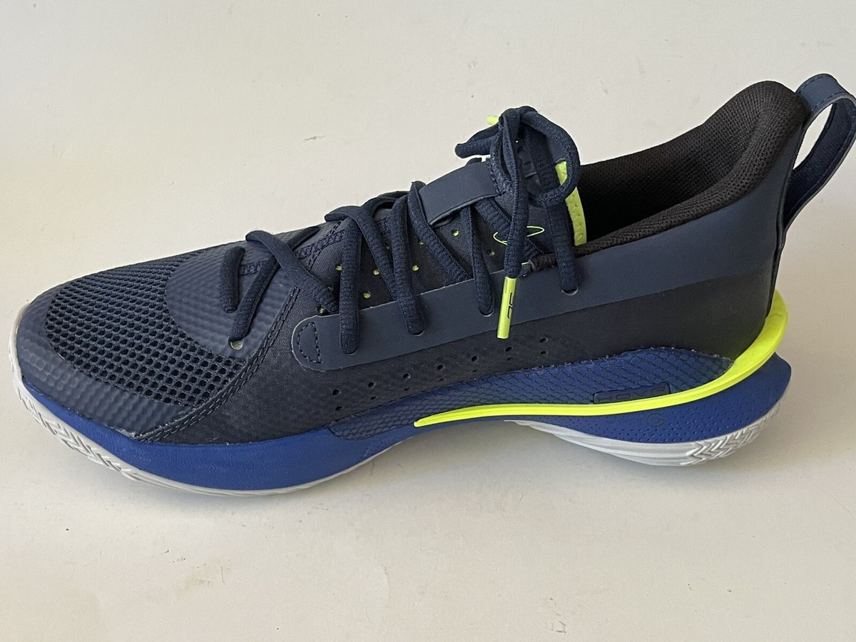 NEW Under Armour Curry 7 Men's Size 8 Royal Academy Blue