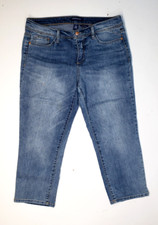 Bandolino Selene Blue Capri Jeans Womens Size 8