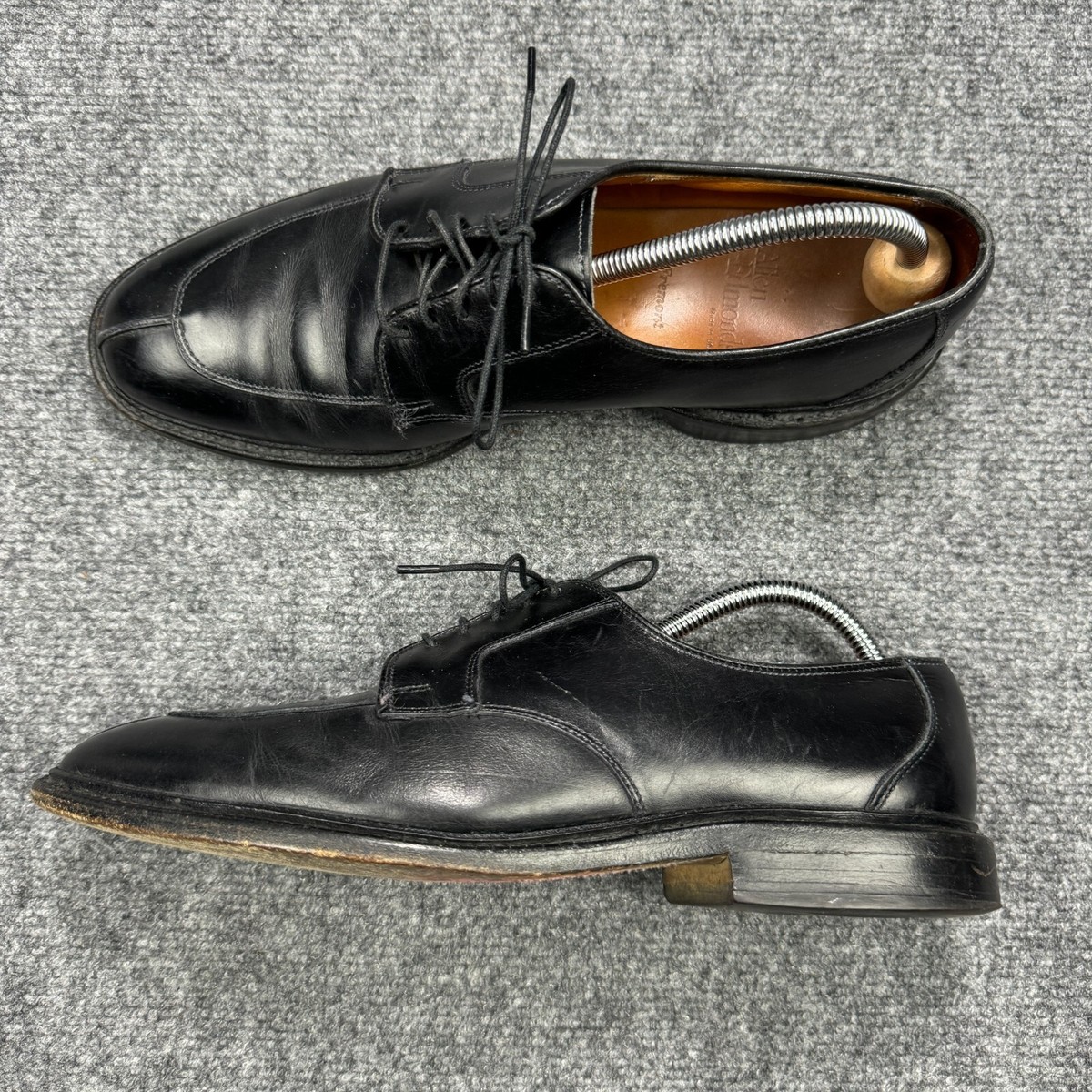 Allen Edmonds Fremont Shoes Mens 8.5 Black Leather Split Toe