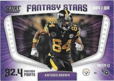 2018 Score Fantasy Stars Inserts - You Pick ~ Brady | A. Brown  and more... ~