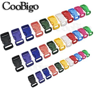 5/8'' 3/4'' 1'' Curved Side Release Buckle for Paracord Bracelet Contoured Colorful