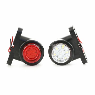 Luce Di Posizione LED Bianca 12-36V Per Camper, Camion E Rimorchio - Omologata E9, Resistente Agli Urti