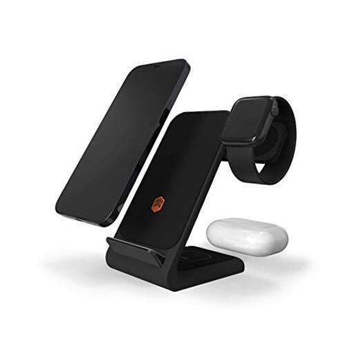 Беспроводная зарядная станция 3 в 1 для черных качелей ChargeTree