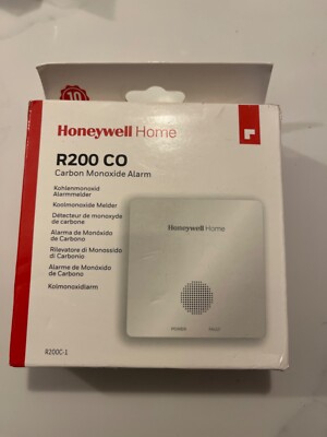 Honeywell R200C-1 Kohlenmonoxid (CO) Alarm - Weiß BRANDNEU