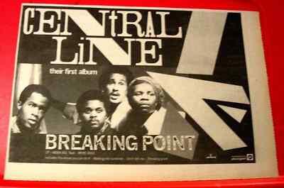 Central Line Breaking Point Vintage ORIGINAL 1981 Presse/Magazin ANZEIGE 12''x 8''