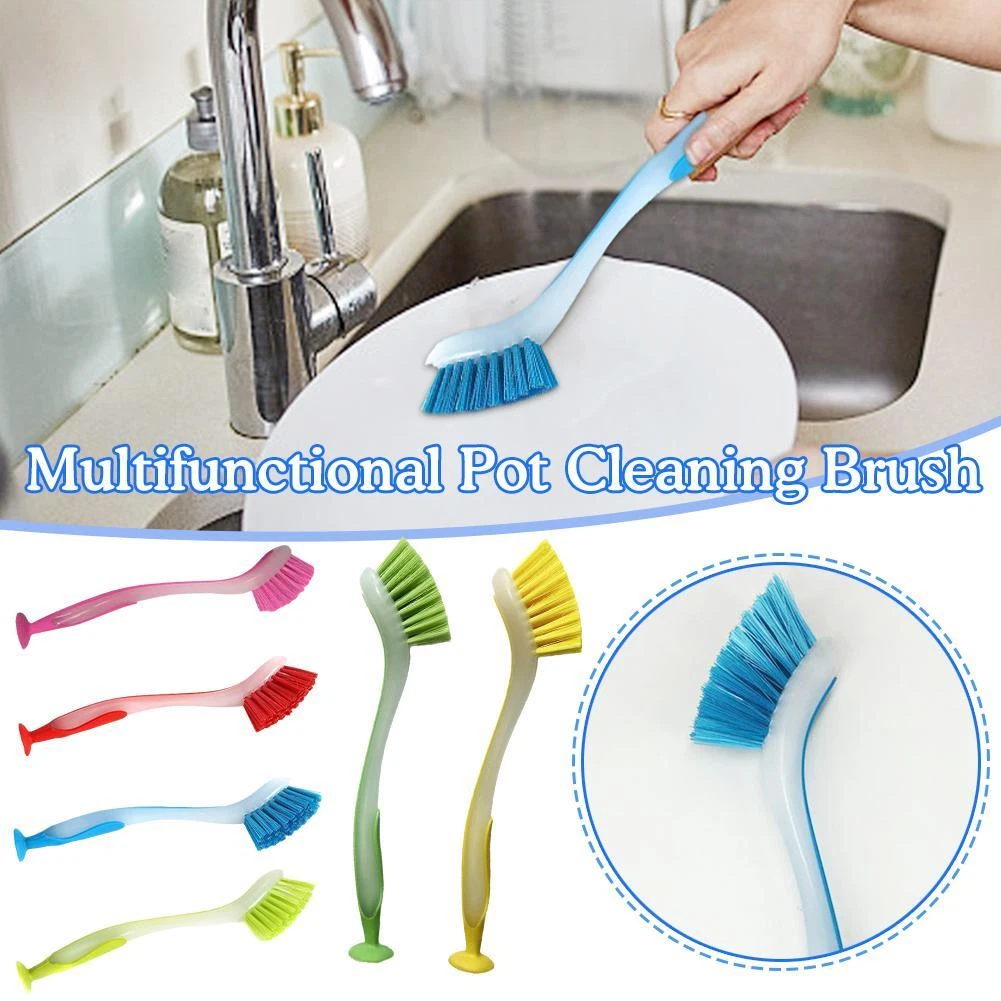 Multifunctional Cleaning Brush Kitchen Dishwashing Brush Pot Brush Sink  Clean/