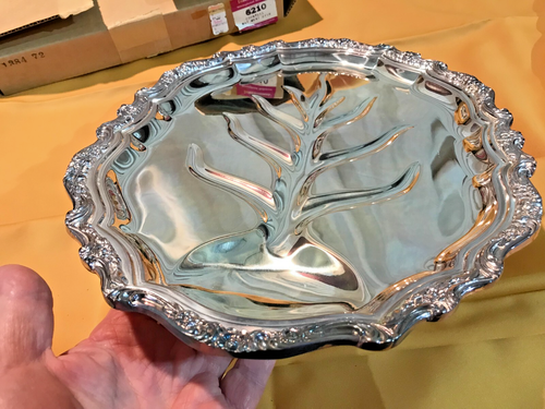 Plato de carne asada condesa placa de plata internacional vintage 1969 nuevo stock antiguo - Imagen 4 de 8
