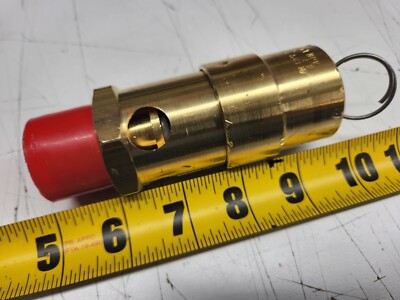 Control Devices 6D921 1'' Male NPT Threaded Brass Air Safety Valve Brand New