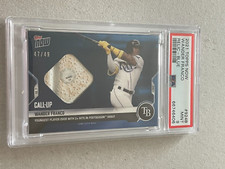 2021 Topps Now #924 Rookie WANDER FRANCO Game Used Base Relic RC Blue /49 PSA 9