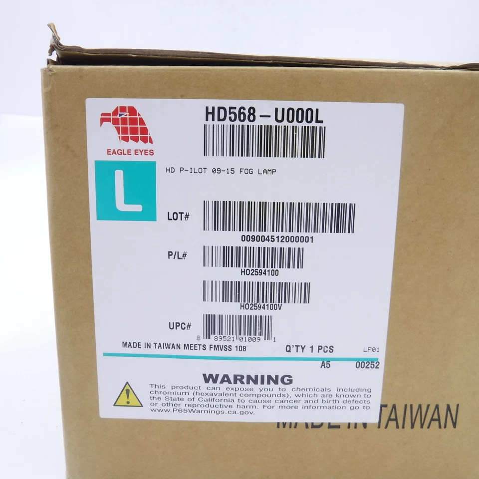 Luz antiniebla de repuesto del lado del conductor EagleEye HD568-U000L para Honda Pilot 2099-2011 Foto 4 de 4