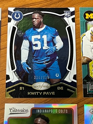 9 CARD RC LOT 2021 KWITY PAYE AUTO Silver PURPLE ICE Prizm /125 /225 Mosaic /35 - Picture 10 of 10