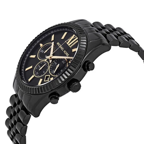MICHAEL KORS Lexington MK8603 Black 45mm Men's Watch NEW MK Watch for MEN NEW - Picture 3 of 4