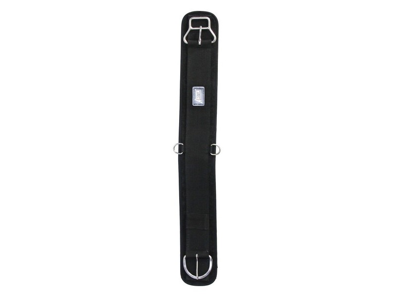 Abetta Western Girth Neoprene Double Ply Nylon 28 Black 301591 CLEARANCE