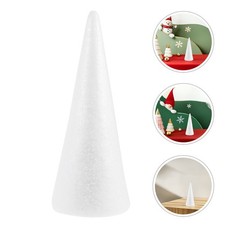 3Pcs Lightweight Foam Cones White for DIY Kids Crafts and Event Decorations