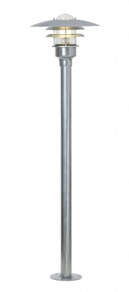 Nordlux Lonstrup 32 Galvanized Steel Outdoor Lamp Post - Image 2