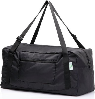 Bulto De Viaje Negra Para Hombre Mujer Grande 55 Litros Bolsa De Lona En Oferta