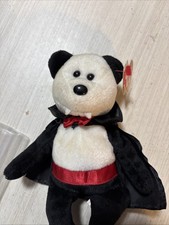Baron Van Pyre 2004 Ty Beanie Babie 8in Halloween Bear 3up Boys Girls 40575