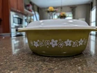Vtg PYREX 043 Crazy Daisy Spring Blossom 1-1/2 Qt. Casserole w/ Lid 943-C Large